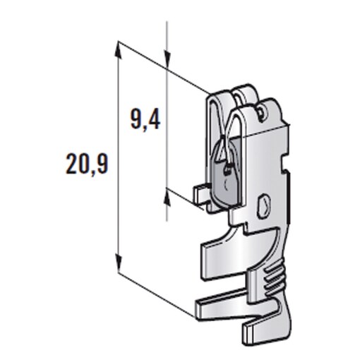 Terminale connettore connettori porta fusibili 2,5